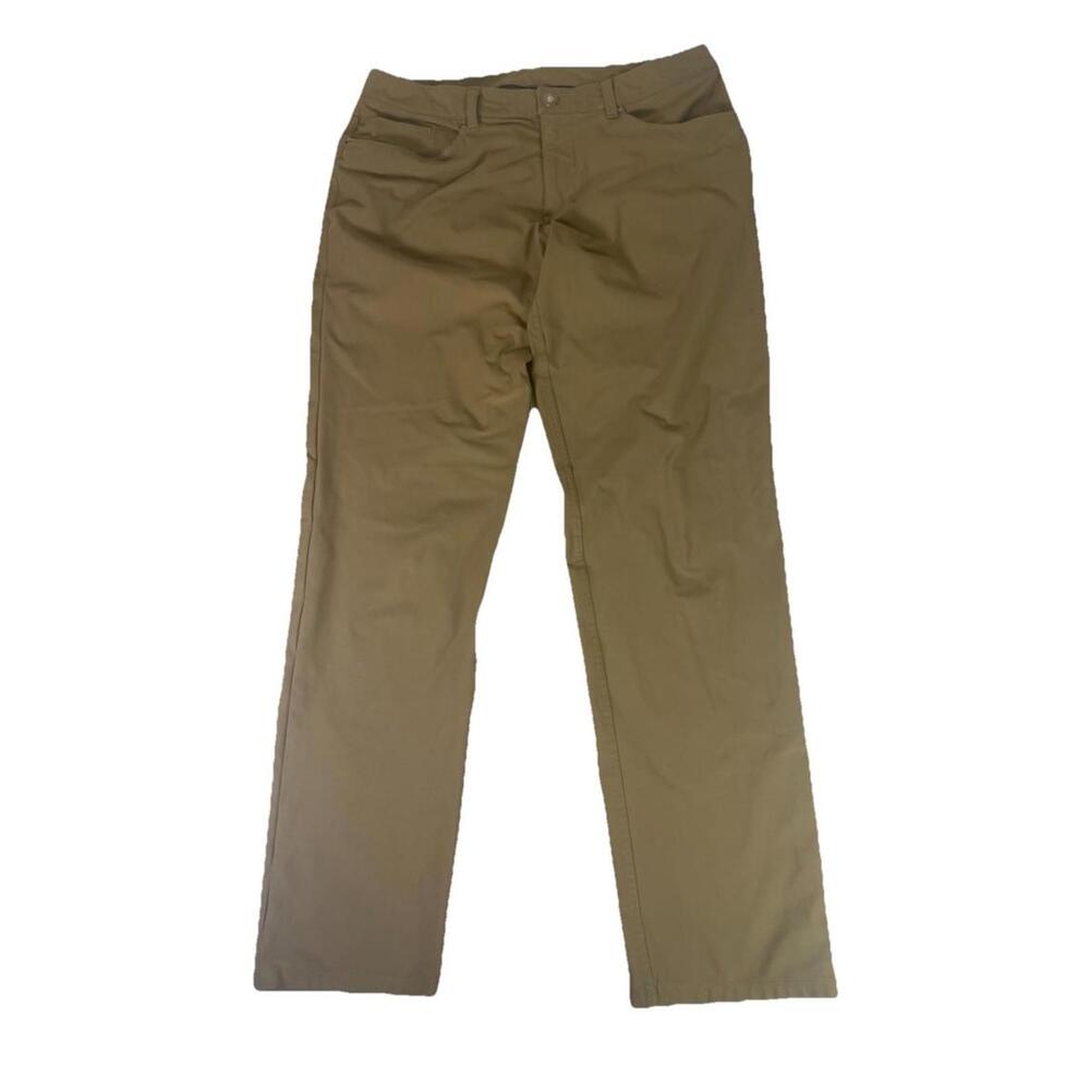 Lululemon ABC Classic Fit Trouser 32L Artifact Brown Size 34 Flat Front Pants